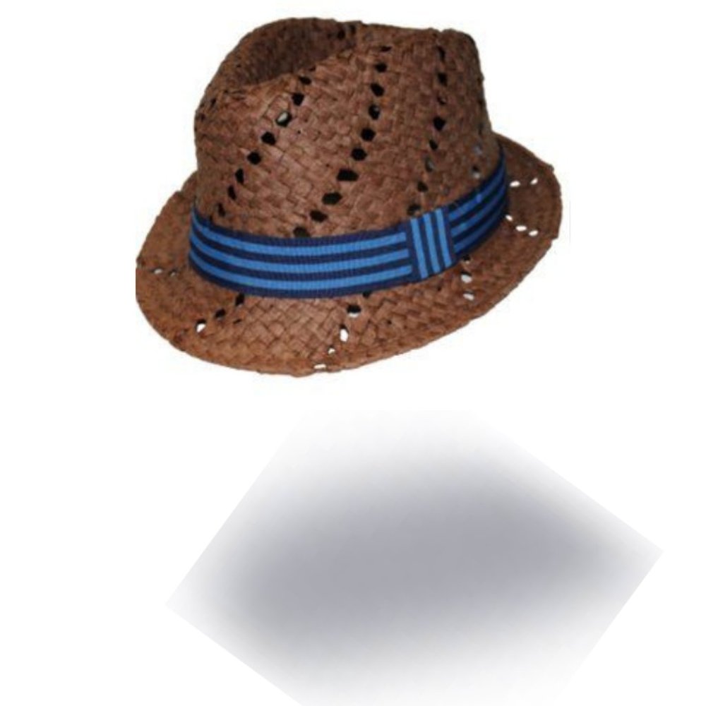 LIDS Private Label Straw Trilby with Stripe Band